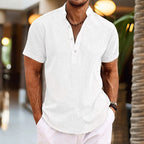 Men’s Lightweight Short Sleeve Shirt – Stay Cool and Comfortable White