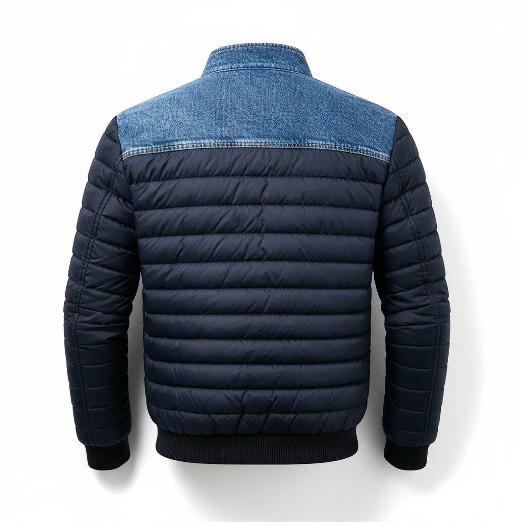 Men’s Stylish Quilted Denim Jacket