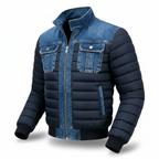 Men’s Stylish Quilted Denim Jacket