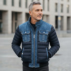 Men’s Stylish Quilted Denim Jacket