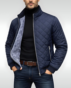 Men’s Modern Quilted Puffer Jacket Blue