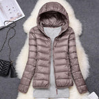 Women’s Lightweight Quilted Puffer Jacket Champagne