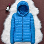 Women’s Lightweight Quilted Puffer Jacket Light Blue