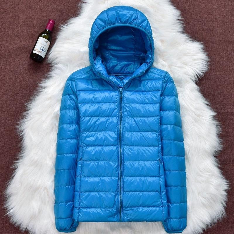 Women’s Lightweight Quilted Puffer Jacket Light Blue