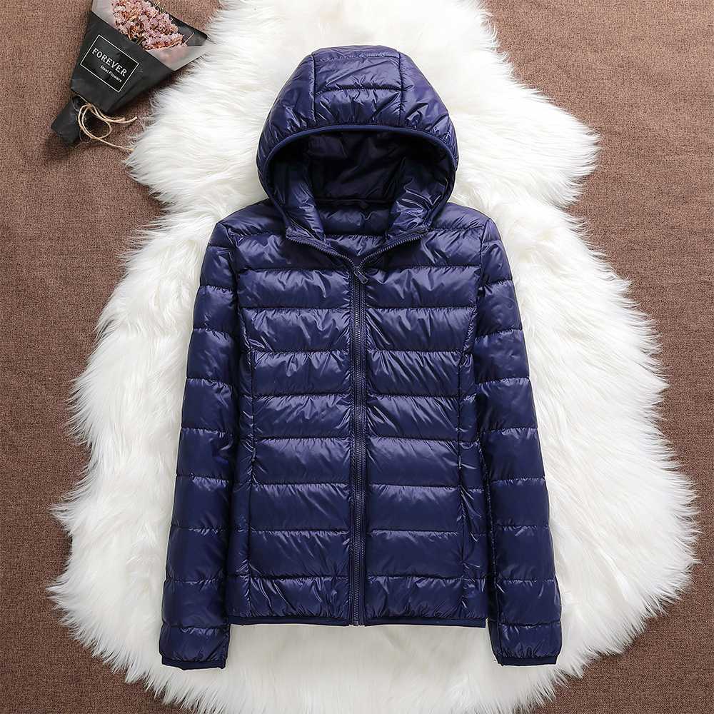 Women’s Lightweight Quilted Puffer Jacket Navy