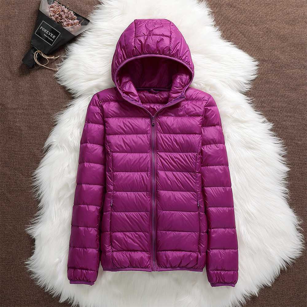 Women’s Lightweight Quilted Puffer Jacket Purple