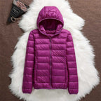 Women’s Lightweight Quilted Puffer Jacket Purple