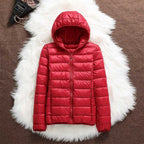 Women’s Lightweight Quilted Puffer Jacket Red