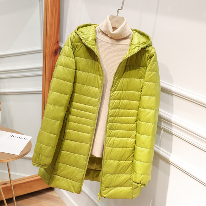 Women’s Lightweight Quilted Puffer Jacket Yellow