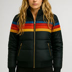 Women’s Retro Quilted Puffer Winter Coat