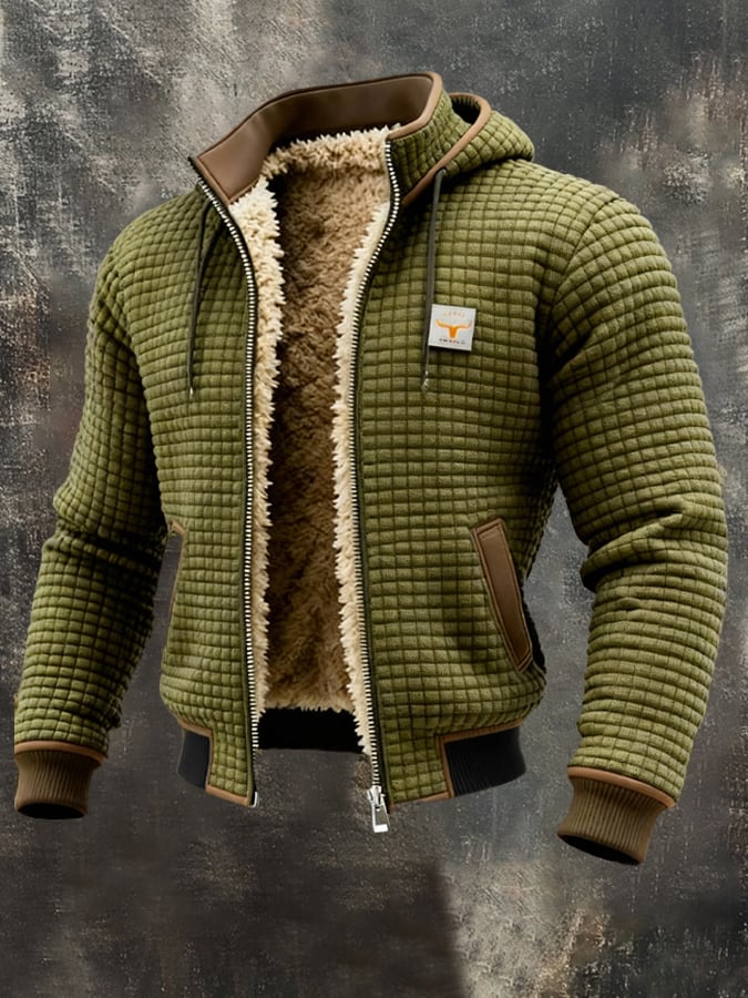 Men’s Comfortable Quilted Winter Gilet Army Green