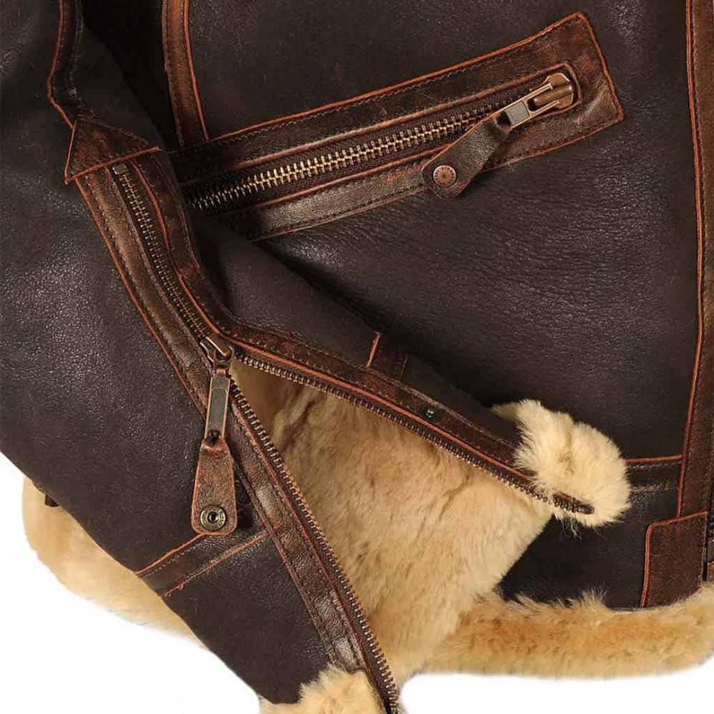 Men’s Classic Shearling Aviator Jacket