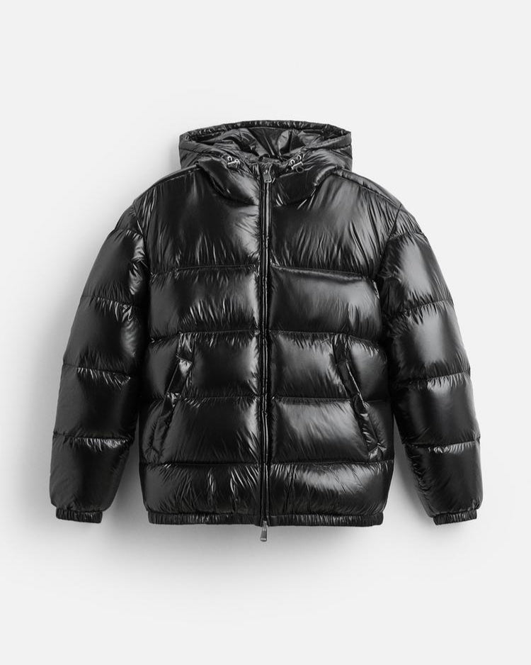 Men’s Modern Short Winter Coat Black