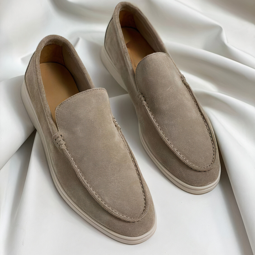 Men’s Classic Slip-On Loafers Beige