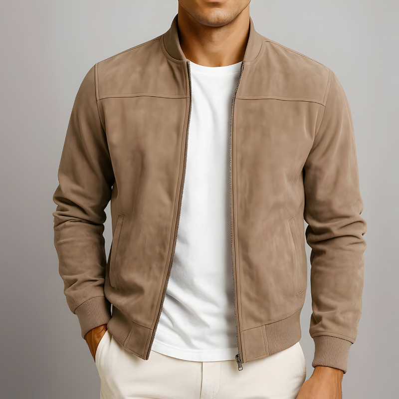 Men’s Modern Lightweight Casual Jacket Brown