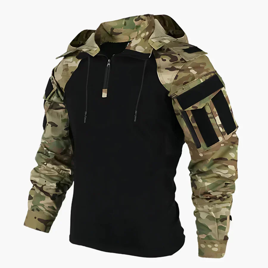 Men’s Tactical Jacket with Water-Resistant Finish Camouflage