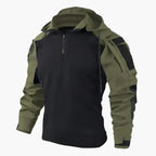 Men’s Tactical Jacket with Water-Resistant Finish Dark Green