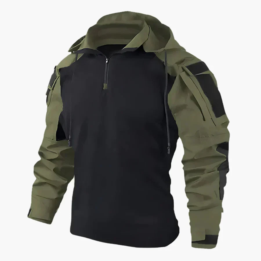 Men’s Tactical Jacket with Water-Resistant Finish Dark Green