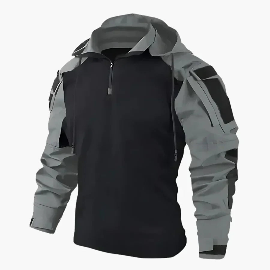 Men’s Tactical Jacket with Water-Resistant Finish Grey