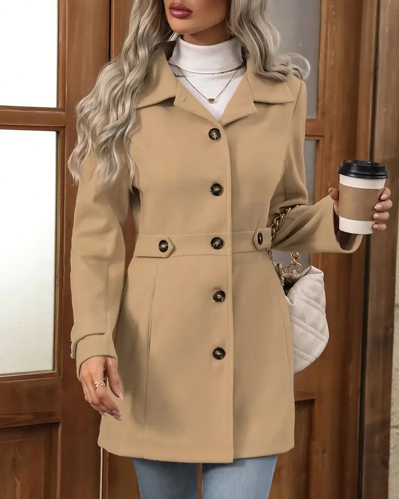 Women’s Elegant Tailored Longline Coat