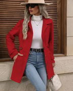 Women’s Elegant Tailored Longline Coat