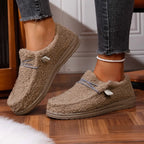 Women’s Warm Teddy Fleece Slippers Khaki