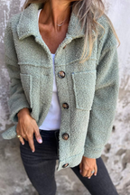 Women’s Comfortable Teddy Jacket Green