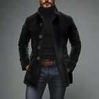 Men’s Stylish Textured Jacket Black