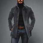 Men’s Stylish Textured Jacket Grey