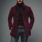Men’s Stylish Textured Jacket Red