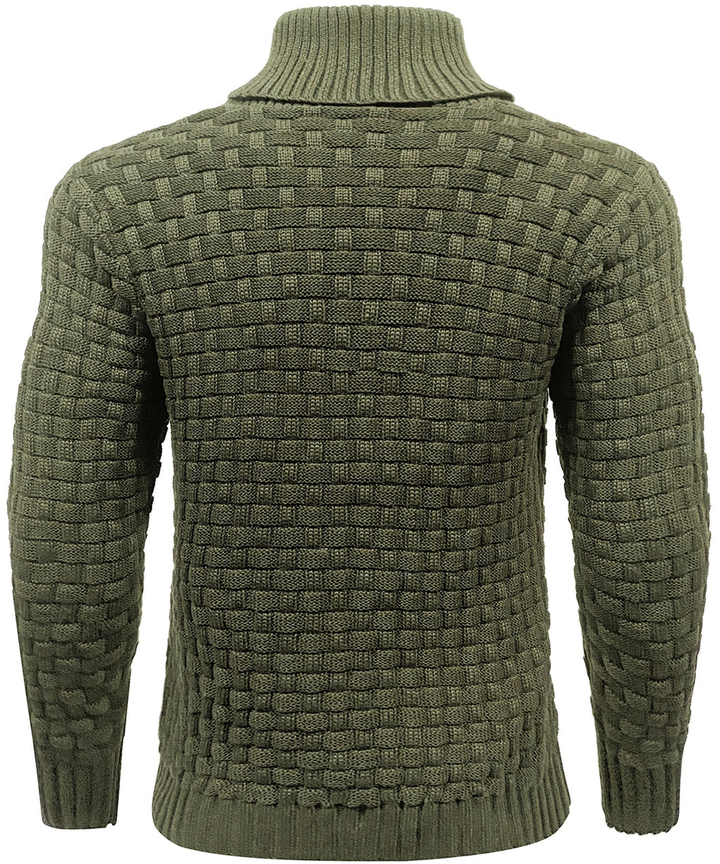 Men’s Warm Textured Knitted Jumper