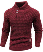 Men’s Warm Textured Knitted Jumper