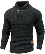 Men’s Warm Textured Knitted Jumper