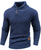 Men’s Warm Textured Knitted Jumper