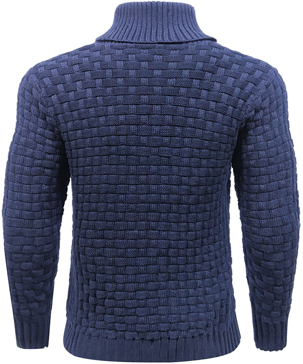 Men’s Warm Textured Knitted Jumper