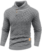 Men’s Warm Textured Knitted Jumper