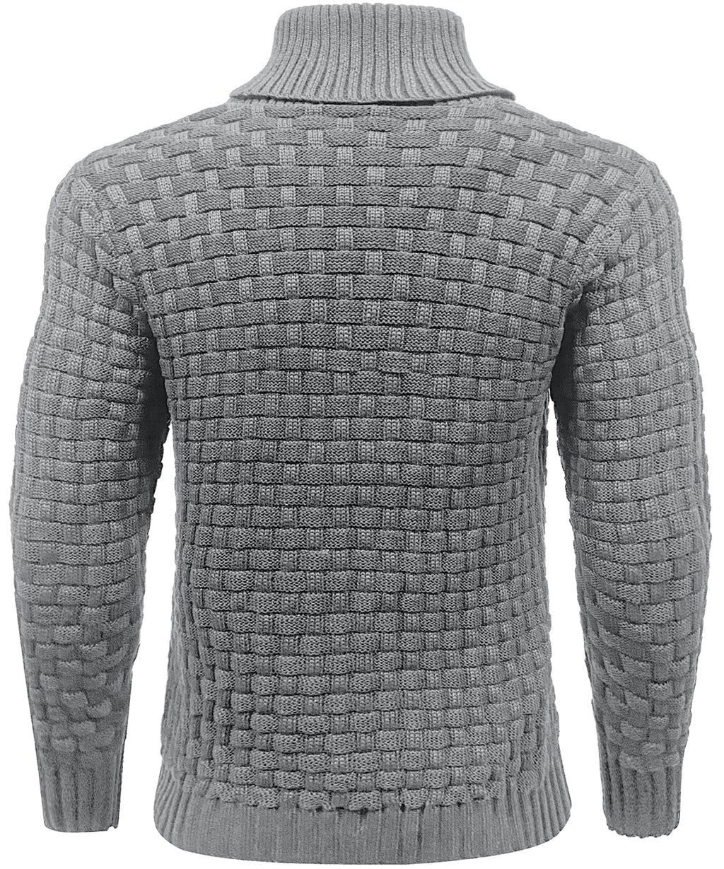 Men’s Warm Textured Knitted Jumper