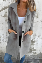 Women’s Warm Thick Autumn Coat Grey