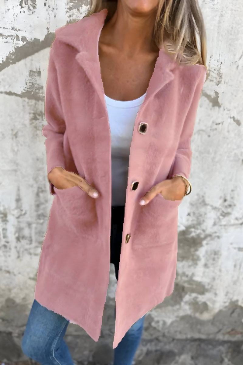 Women’s Warm Thick Autumn Coat Pink