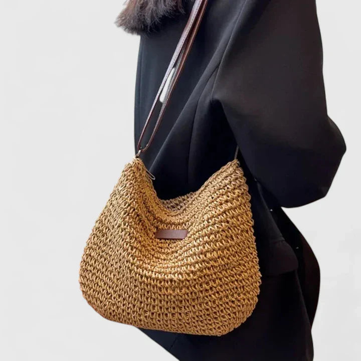 Women’s Relaxed Textured Shoulder Bag for Summer Styling