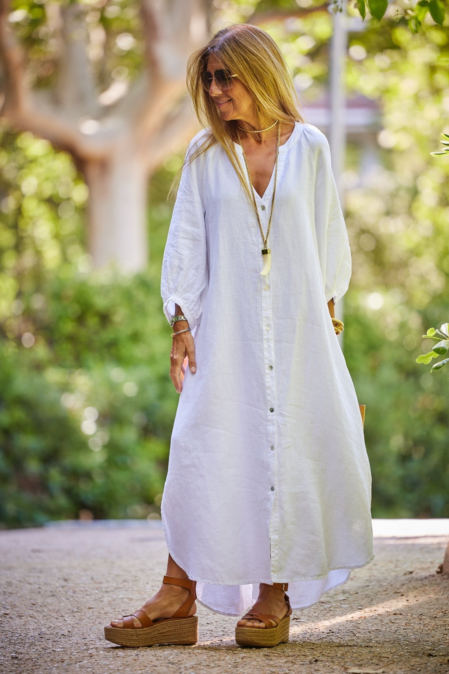 Women's Bohemian Maxi Dress Flowy Boho Dress LOVESOHO Women's Bohemian Maxi Dress Flowy Boho Dress LOVESOHO