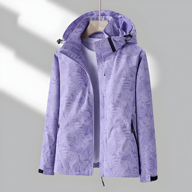 Women’s Comfortable Windproof Raincoat Purple