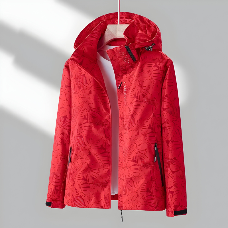 Women’s Comfortable Windproof Raincoat Red
