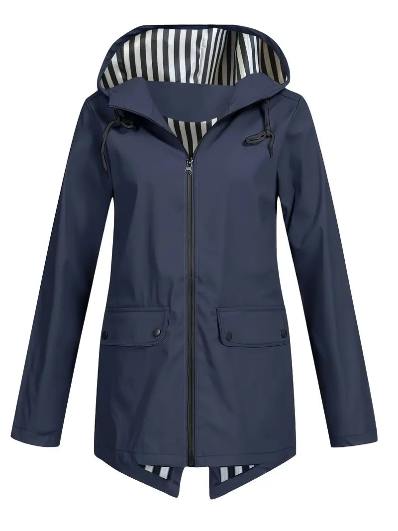 Women’s Autumn Windproof Raincoat Black